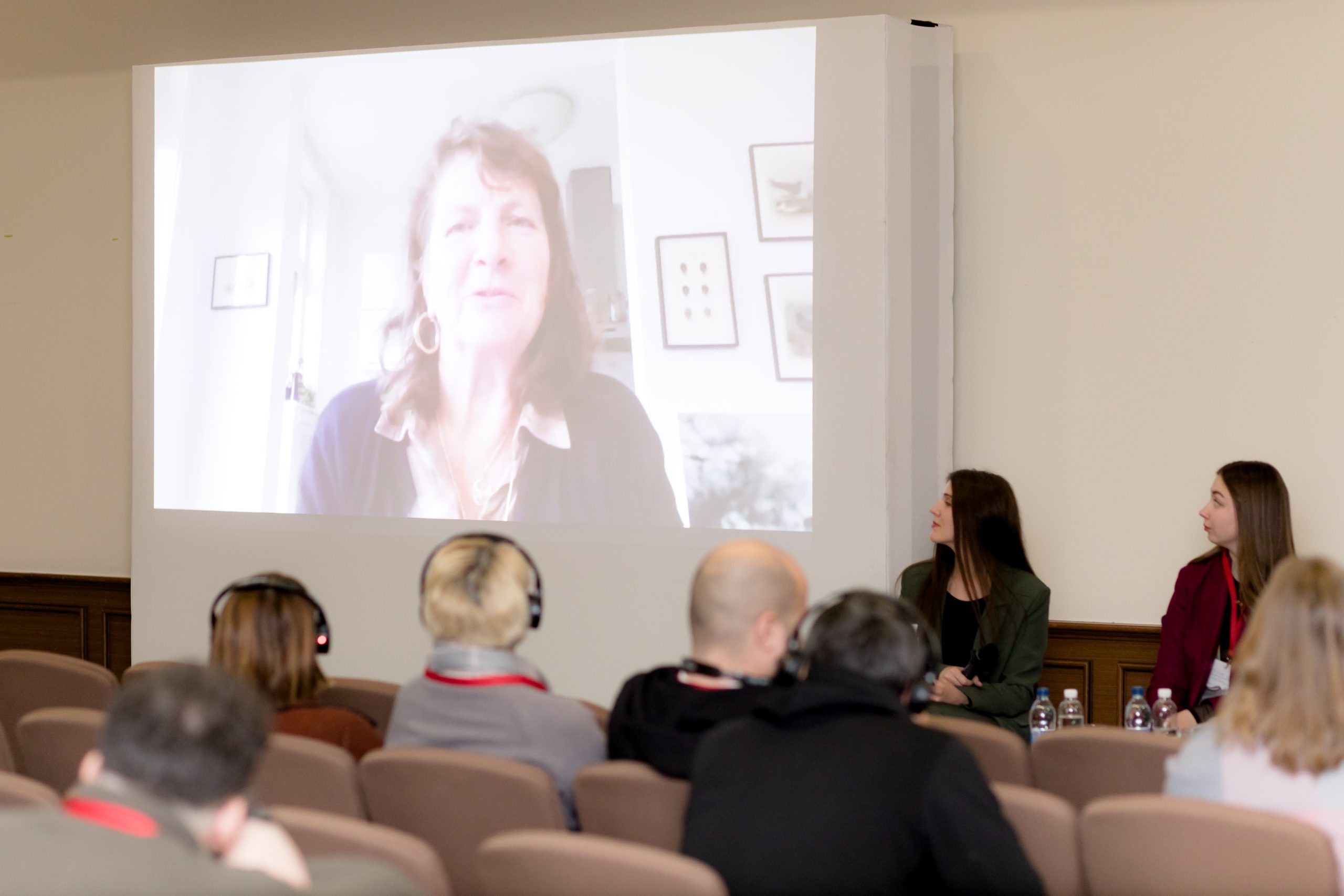 Katrien Coppens presenting in Kyiv